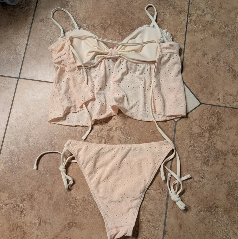 Samiol / NWT / Light Pink Tankini Bikini Set Large